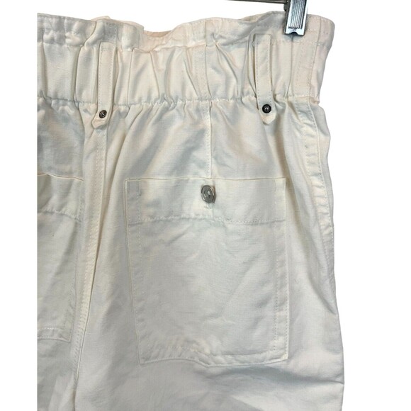 Banana Republic Paperbag Shorts  Women's Size 4  NWOT  Super High-Rise  Ivory - Picture 3 of 9